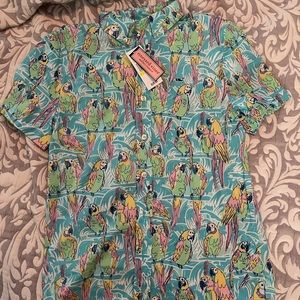Youth Button Up Whale Shirt